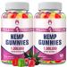 MSLOTAL Hemp Gummies High Potency Edible Bear Gummy for Adults Vegan (2 Packs)