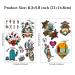 CARGEN Vintage Temporary Tattoos - American Traditional Flower Design for Men and Women - Old School Party Stickers - 1 Count - Buy Online on GoSupps.com