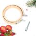 Caydo 10 Pieces 2.2 Inch Mini Embroidery Hoops - Adjustable Bamboo Circle Cross Stitch Hoop Rings for Art Craft and Christmas Decoration - Buy Online on GoSupps.com