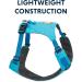 Shop Luffwear Lightweight Dog Harness for Miniature Breeds - Size Adjustable XXXS in Blue Atoll | Hi & Light Harness - Buy Online on GoSupps.com