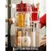 360 Rotating Adjustable Acrylic Makeup Organizer with Large Capacity - Clear Cosmetics Storage for Bathroom Counter - Makeup Holder and Dresser Organizer - Buy Online on GoSupps.com