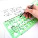 11PCS Geometric Drawings Templates  Drafting Stencils Measuring Tools  BetyBedy Plastic Clear Green Ruler Shapes with a Zipper Bags for Architecture  Office  Studying  Designing and Building - Buy Online on GoSupps.com