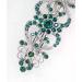 Faship Green Crystal Hearts & Floral Hair Barrette - Stunning Hair Accessory - Buy Online on GoSupps.com