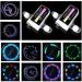 Bike Wheel Lights (2 Tire Pack) - Waterproof LED Bicycle Spoke Lights - Bike Accessories - 30 Different Patterns Change - Great Gift for Adults Kids - Black