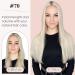 Buy Tess Tape Extensions Real Hair Platinum Blond #70 - 10 Piece 12 (30cm) Remy Human Hair Tape-In Extensions - Smooth & Lightweight 20g - Buy Online on GoSupps.com