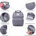 SndMor Diaper Bag Backpack - Multifunctional Large Diaper Backpack with Bed Function Stroller Hook - Perfect for Moms & Dads - Gray - Buy Online on GoSupps.com