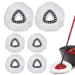 Spin Mop Replacement Head, 6 Pack Microfiber Mop Refills, Easy Cleaning Mop Head Replacement, Super Water Absorbent 360 Degrees Spin Mop (White)