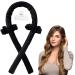 Heatless Hair Curler - FAVIRZCE Hair Rollers Heatless Curling Rod Headband Satin Curling Set for Long Hair Soft Silk Curl Ribbon with Hair Scrunchies Clips Hair Curlers to Sleep in Styling Tools A-Black