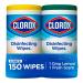 Clorox Disinfecting Wipes Value Pack, Bleach Free Cleaning Wipes - 75 Count Each (Pack of 2)