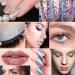 Kuqqi 45 Colors Glitter Eyeshadow and Nail Art Powder Set - Shimmer Dust for Body Makeup - Buy Online on GoSupps.com