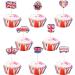 Britain Flag Cupcake Toppers Cake Toppers Cocktail Sticks 8Pcs King Party Cake Toppers British Uk Cake Toppers Coronation Themed Cupcake Picks For King Charles Iii Coronation Royal Event Decor - Buy Online on GoSupps.com