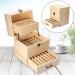 Essential Oil Box - 59 Compartments Wooden Organizer for Aromatherapy | International Shipping Available - Buy Online on GoSupps.com