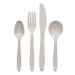 Stansport 16 Pc Knife, Fork, Tablespoon, & Teaspoon Set, White