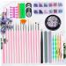 minkissy 1 Set Crystal Nail File Crystal Set Professional Pedicure Kit Nail Liner Brush Set Professional Manicure Set Nail Art Pen Kit Nail Painting Tools Nail Art Liner Paint Pen 20X2X1CM - Buy Online on GoSupps.com