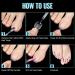 Buy Tomicca 120-Piece Transparent False Toenails Kit | 12 Sizes Full Cover Acrylic Toenails for Women - Perfect for DIY Nail Art - Buy Online on GoSupps.com
