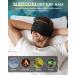 LC-dolida Bluetooth Sleeping Mask with Adjustable Sleep Headphones - Zero Eye Pressure, 10-14 Hours Playtime - Includes 2 Soft Foam Earplugs - Ideal for Travel, Sleep, and Nap - Ink-black - Buy Online on GoSupps.com