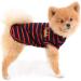 Paideful Summer Striped T-Shirt Vest for Small Dogs and Cats - Red | Breathable Cotton Tee for Chihuahua, Yorkshire | Boy Girl Puppy Clothes - Buy Online on GoSupps.com