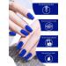 Kalolary 32PCS Cured Gel Nail Polish Strips Adhesive Full Wrap Gel Nail Art Sticker Waterproof Gel Nail Wrap Stickers with Nail File and Stick(UV/LED Lamp Required) (Ultramarine Blue) - Buy Online on GoSupps.com