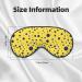 Blue Spots Print Sleep Eye Mask | Soft Blindfold with Elastic Strap for Travel & Night Sleeping - Buy Online on GoSupps.com