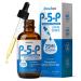 duwhot P5P Vitamin B6 25mg Pyridoxal-5-Phosphate Activated B6 Liquid Drops for Women & Men Energy Support Balance Nervous System Health 2 Fl Oz
