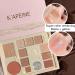 Lace 12 Color Eyeshadow Palette | Colorful Blendable Shimmer & Matte Shades | All-in-One Makeup Blush & Highlighter - Buy Online on GoSupps.com