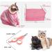 2 Piece Set Cat Bath Bag and Pet Nail Scissors Cat Grooming Bag Anti Bite Anti Scratch Pet Mesh Bag for Pet Bathroom Nail Cutting - Buy Online on GoSupps.com