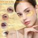 24K Gold Eye Mask Under Eye Mask Reduce Dark Circles Puffy Eyes Undereye Bags effectively improving eye bags fine lines and wrinkles - Under Eye Patches (60 pieces) - Buy Online on GoSupps.com