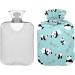 Cartoon Panda Bear Hot Water Bottle with Cover | 2L Heat Bottle for Pain Relief & Warm Compress - Hand & Foot Warmer - Buy Online on GoSupps.com