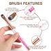 Yasterd 100% Pure Kolinsky Size 10 Acrylic Nail Brush with Pink Rhinestone Metal Handle - Professional Manicure Tool for Acrylic Application - Buy Online on GoSupps.com