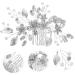 DOITOOL Bridal Hair Comb Clip Hair Accessories Tiara Hair Side Comb Rhinestone Hair Comb Flower Hair Comb Rhinestone Hair Decoration Bride Rhinestones Wedding Iron Sheets - Buy Online on GoSupps.com