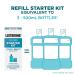 Listerine Zero Alcohol Mouthwash Concentrate Starter Kit - 1 x 500 mL & 2 x 100 mL - Buy Online on GoSupps.com