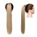 Cybelleza Clip In Ponytail Extensions | Heat-Resistant 55cm Sandy Blonde Hair Piece - Realistic Braid & Affordable Smooth Volume - Buy Online on GoSupps.com