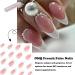 Stunning 24Pcs Stiletto French False Nails with Pearls | Nude Full Cover Press on Nails for Women Girls - Perfect for Festival & Holiday Nail Art - Buy Online on GoSupps.com