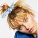 18 PCS Bow Scrunchies Hair Accessories - Chiffon Satin Silk with Bow Scarf - Solid Stripe Flower Colors - Ponytail Holder with Rabbit Bunny Ear BowKnot - Buy Online on GoSupps.com