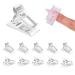 Savita 20 pieces nail tips clips plastic polygel nail clips and holder transparent nail extension clips nail clips quick building tools for manicure diy nails art