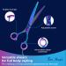 Fur Magic Dog Grooming Scissors Set 4 Pieces Stainless Steel Grooming Products for Dogs and Cats with Straight Scissors Thinning Scissors Curved Scissors and Grooming Comb - Buy Online on GoSupps.com