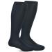 Yomandamor Mens Bamboo Diabetic Over The Calf Breathable Mesh Socks with Non-Binding Top 4 Pairs 10-13 4 Pairs Black