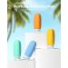 Shop Morfone 100ml Silicone Travel Bottles Set - 4 BPA-Free Shampoo Bottles for Hand Luggage | Essential Travel Gadgets in Yellow - Buy Online on GoSupps.com