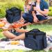 OPUX Insulated Small Cooler Bag for Travel - Heather Navy | Leakproof Lunch Bag Box for Camping, Beach, Work | Collapsible Lunch Pail - Fits 16 Cans - Buy Online on GoSupps.com
