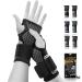 Scrodcat silver wrist compression lifts 1 pair for carpal tunnel arthritis pain relief treatment wrist bandage with thumb loop for Deman and Men M Sliver New M