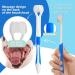 Pawsitive Vibes Dog Toothbrush Set - 3-Sided Silicone Toothbrush for Dogs Cats & Puppies - Easy & Safe Cleaning - Buy Online on GoSupps.com