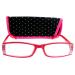 Designer reading glasses for women pink pink filled with rhinestones spring hinge bracket etui also with rhinestones 1.0 1.5 2.0 2.5 3.0 dioptria: diopttria 2.0