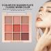 Eyeshadow Makeup Palette 9 Colors Matte Eye Shadow Powder Long Lasting Contouring Highlighter Blusher Eyeshadow for Girls Women Beginners Aezon 7184-03# Grapefruit Broken Gold Plate - Buy Online on GoSupps.com