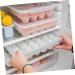 GLEAVI 1pc Box 24 Egg Trays Storage Bins Fridge Clear Storage Bin with Lid Egg Storage Tray Filling Egg Cup - Buy Online on GoSupps.com