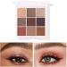 9 Colors Eyeshadow Palette Makeup Palette Eye Shadows Easy Coloring Eyeshadow Makeup Kit Matte Pearlescent Glitter Portable Eye Shadow Powder for Makeup - Buy Online on GoSupps.com