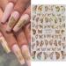 8 Sheets Gold Butterfly Nail Art Stickers | 3D Luxury Decals for Designer Nails - Women's DIY Nail Decoration Supplies - Buy Online on GoSupps.com