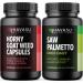 HAVASU NUTRITION Horny Goat Weed Capsules (30 Servings) & Saw Palmetto Capsules (100 Servings)
