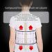 Alkani Adjustable Lower Back Support Belt with Pillow Pad | Lumbar Massage Belt for Back Pain Relief | Beige Color - Buy Online on GoSupps.com
