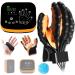 EMFOCU updated rehabilitation robot gloves for dementia stroke hemiplegia patients hand and finger function rehab hand therapy equipment for stroke.S-rights hand-orange