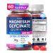 Magnesium Glycinate Gummies 400mg High Absorption Magnesium Supplement for Women Men and Kids Muscle Support and Relaxation Sugar Free Vegan 60 Days Supply Raspberry